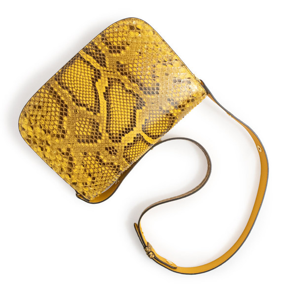 Gucci Python Horsebit 1955 Small Leather Shoulder Bag Yellow - Picture 6 of 10